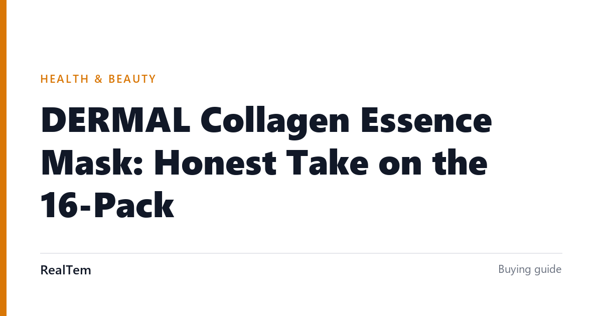 DERMAL Collagen Essence Mask: Honest Take on the 24-Pack