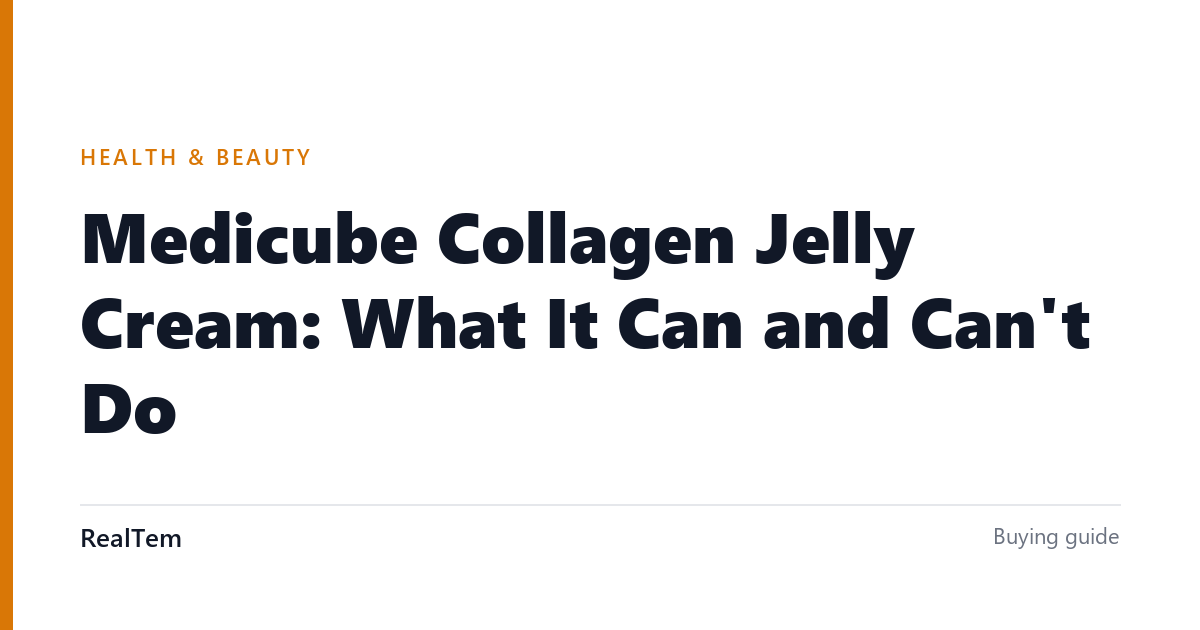 Medicube Collagen Jelly Cream: What It Can and Can’t Do