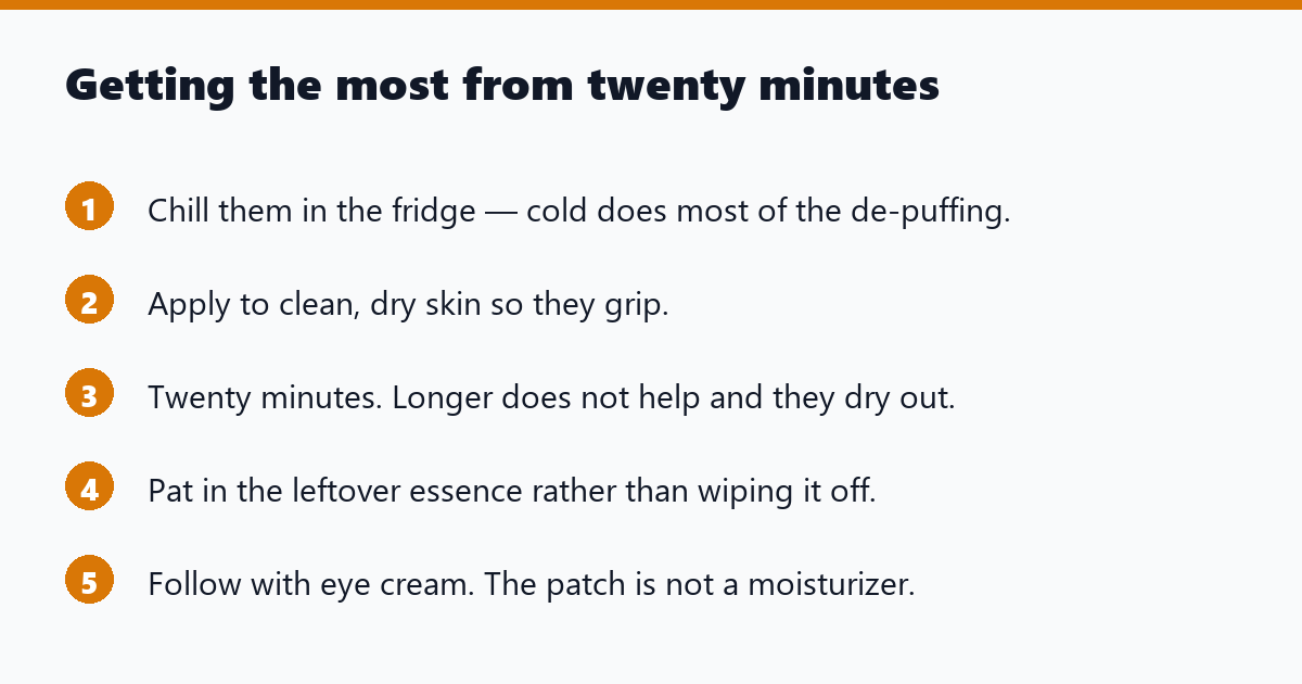 Getting the most from twenty minutes