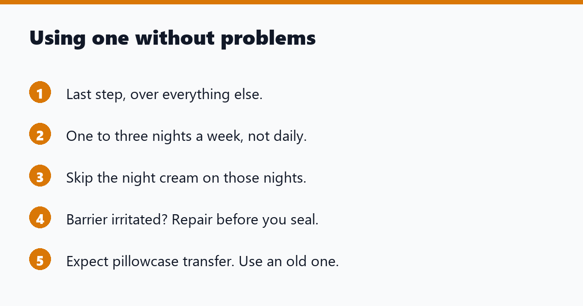 Using one without problems